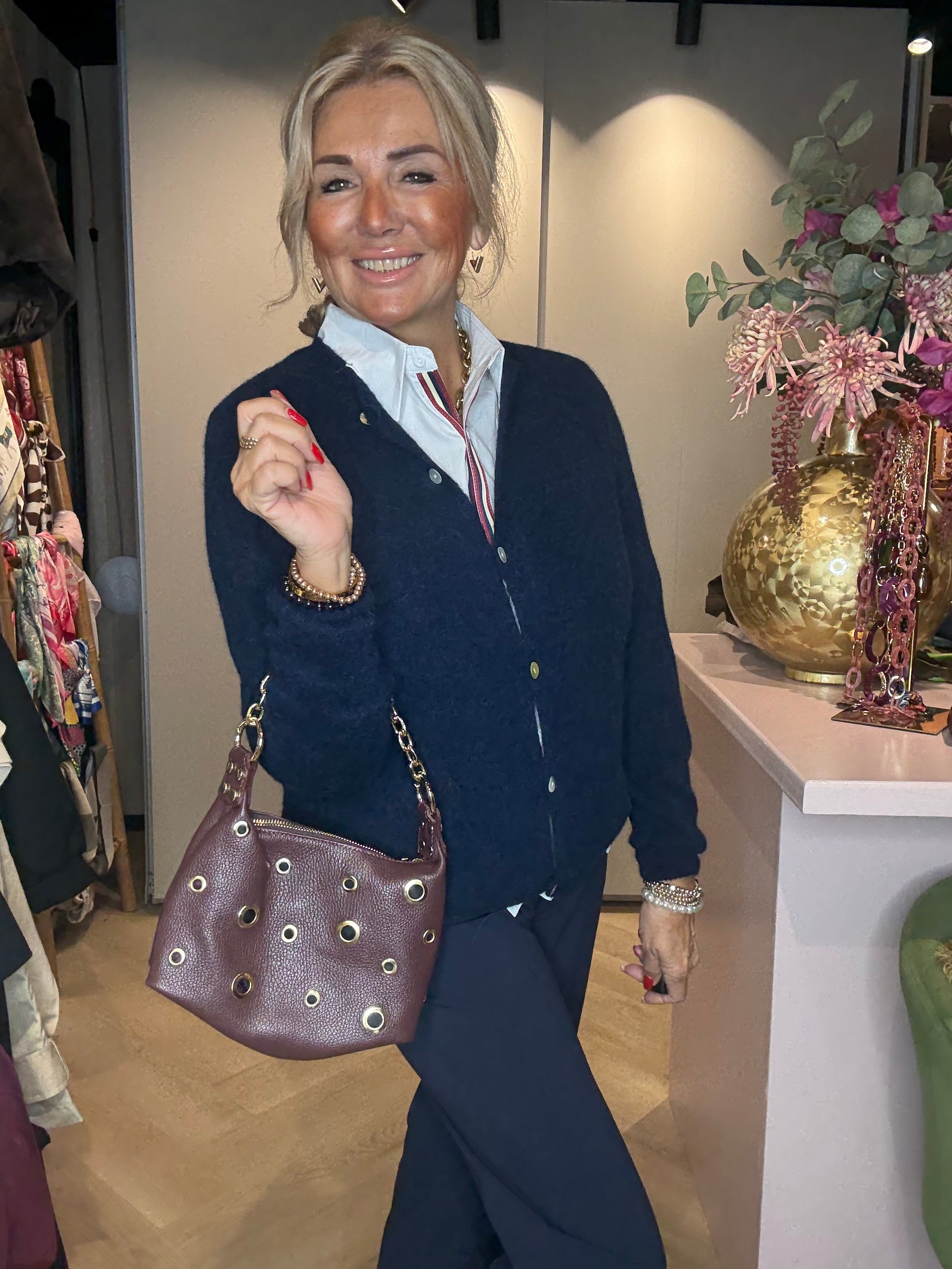 Vestje Baby Alpaca Donkerblauw